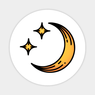 Moon and Stars Magnet